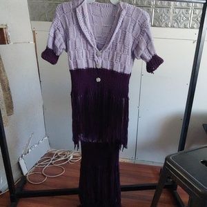 Hand made wool summer dress and top